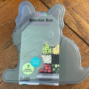 Gray Snackle Box - 7-Compartment Adjustable Snack Container